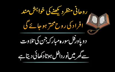 Rohani Manzir Dekhne Ky Khawahish Mand Afrad