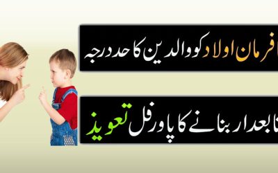 Nafarman Aulad Ko Farmabardar Krne Ka Amal